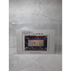 1996 Holly House Designs Cross Stitch Pattern Snowy Winter